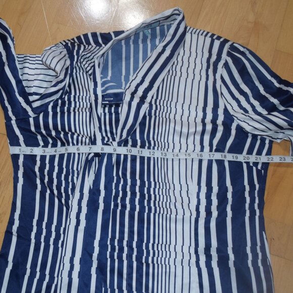 HAWES & CURTIS FITTED Tie Top Women's US 14 UK 18 Button-Up Shirt Blouse - Picture 7 of 7